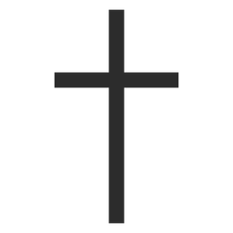 Icono de cruz cristiana delgada Transparent PNG