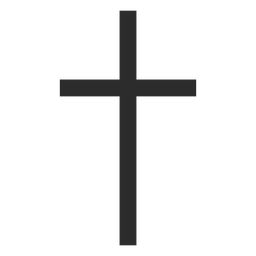 Thin Christian Cross Icon PNG & SVG Design For T-Shirts