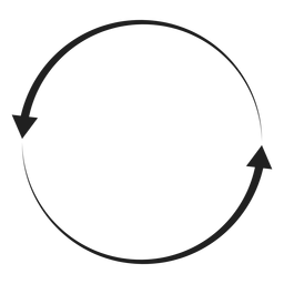 Dos flechas circulos Dos flechas circulos