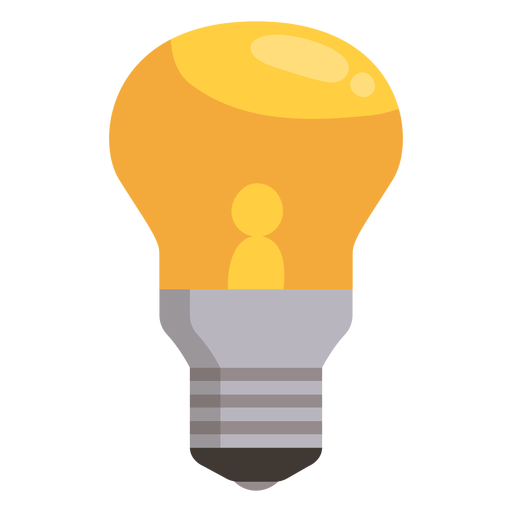 Vector light bulb PNG Design