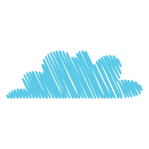 Wetterwolken-Kritzelsymbol PNG-Design