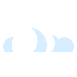 Ícone de nuvens meteorológicas Transparent PNG