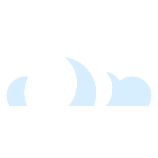 Ícone de nuvens meteorológicas Desenho PNG