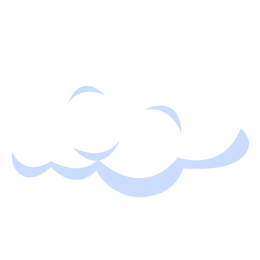 Wettervorhersage Wolkenillustration PNG-Design