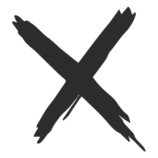 Ícone de rabisco de marca X Desenho PNG