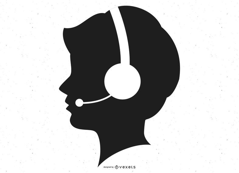Telephone Operator Silhouette Telephone Operator Silhouette