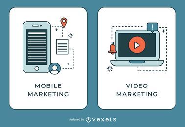 Mobile and Video Marketing Banner Mobile and Video Marketing Banner
