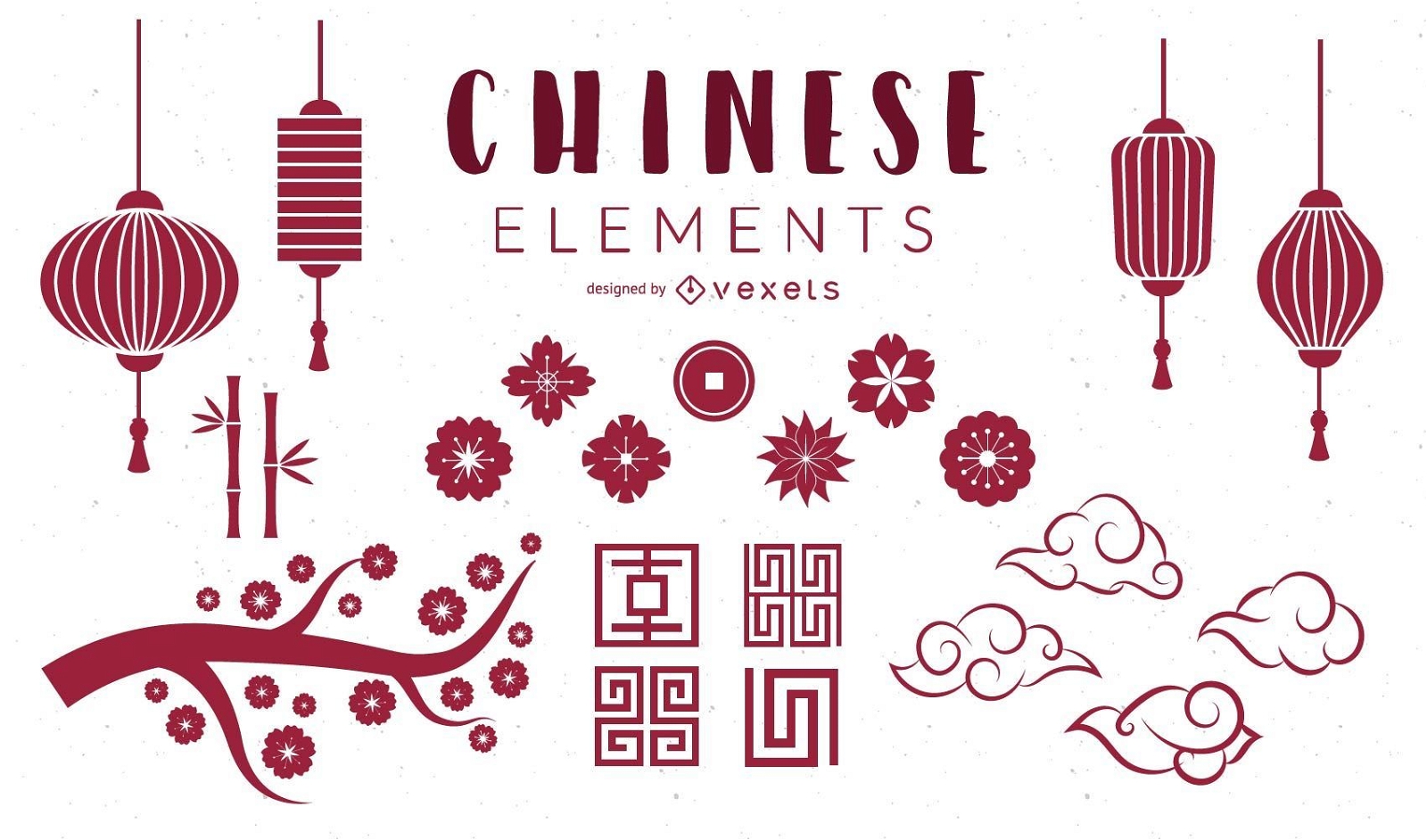 Conjunto de elementos chineses