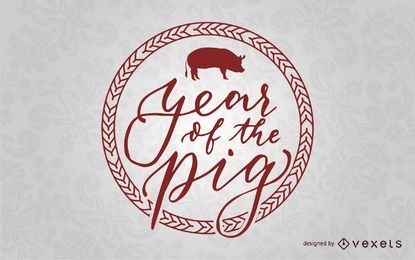 Distintivo do ano do porco