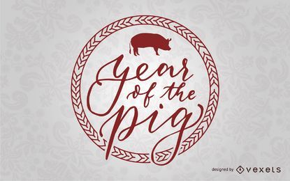 Year of the Pig Badge Year of the Pig Badge