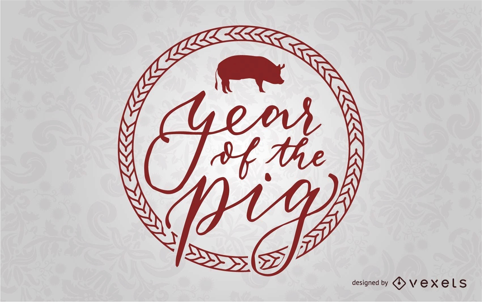 Year of the Pig Badge