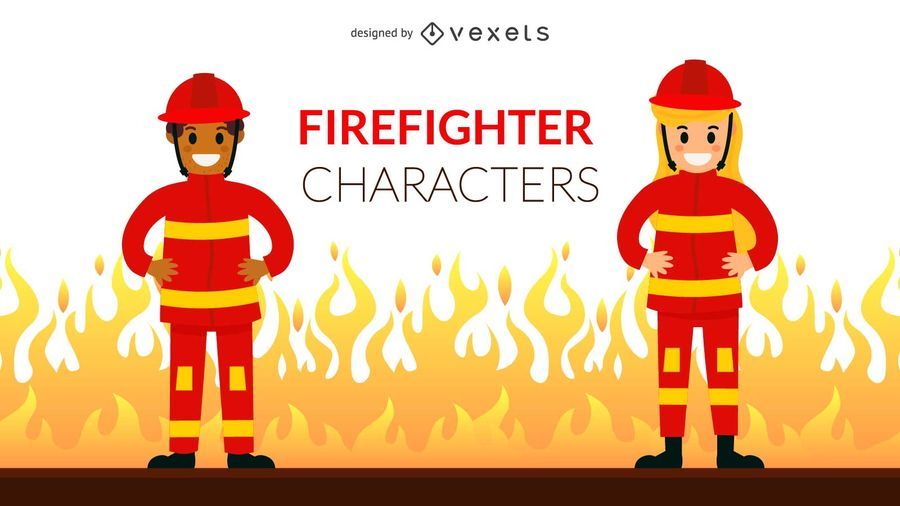 Firefighter Character Set Firefighter Character Set