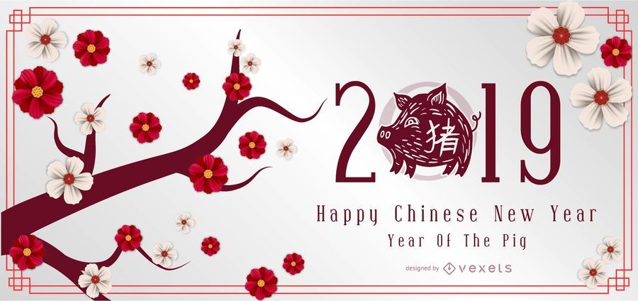 Chinesisches Neujahrs-Banner-Design Chinesisches Neujahrs-Banner-Design