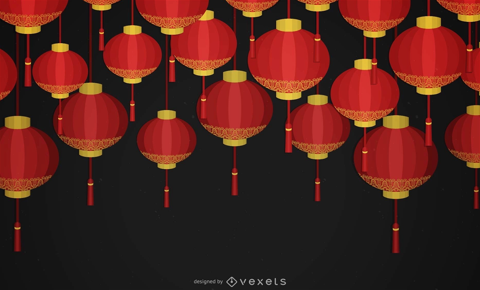 Chinesischer Neujahrslaternen-Hintergrund