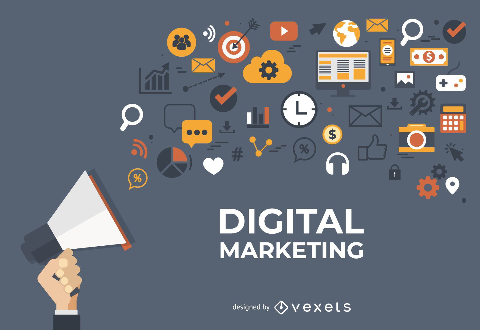 Digital Marketing Banner Design Vector Download