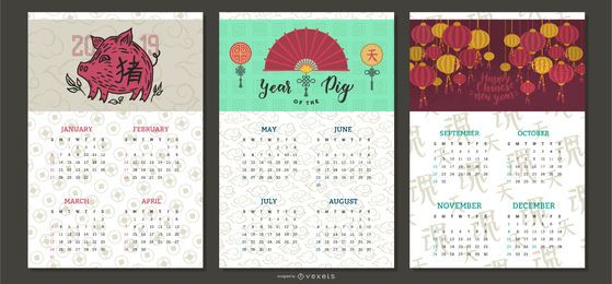 Chinese New Year Calendar 2019 Chinese New Year Calendar 2019