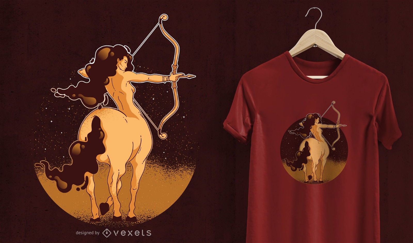 Design de camisetas femininas Sagittarius
