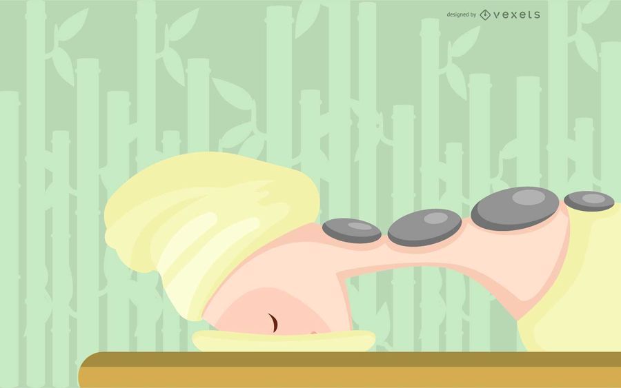Spa masaje con piedras calientes Spa masaje con piedras calientes