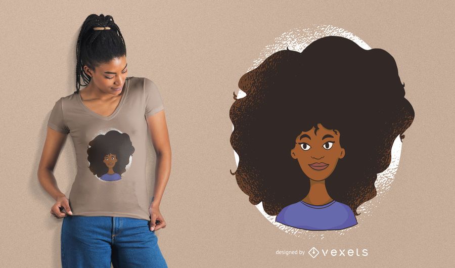 Black Woman Power T-Shirt Design Black Woman Power T-Shirt Design