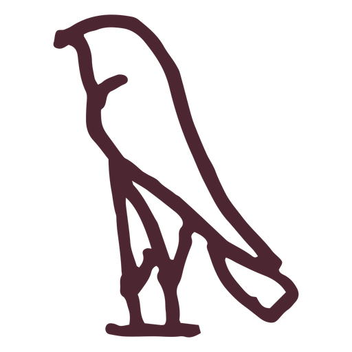 S?mbolo de jerogl?ficos de aves del antiguo egipto Diseño PNG