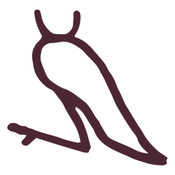 Símbolo del pájaro del antiguo egipto Diseño PNG