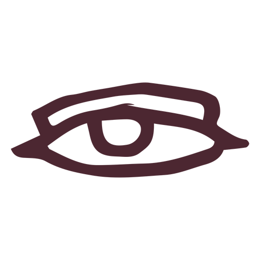 Altes ägyptisches Augensymbol PNG-Design