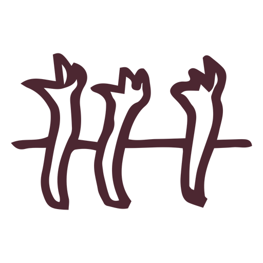 Altes ?gypten Hieroglyphen Symbol Symbol PNG-Design
