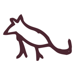 Símbolo de jeroglíficos del antiguo egipto Diseño PNG