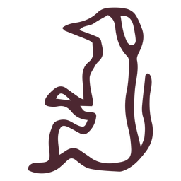 Ancient egyptian animal symbol PNG Design