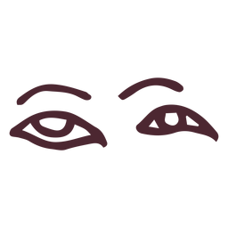 Símbolo de jeroglíficos de ojos egipcios antiguos Diseño PNG