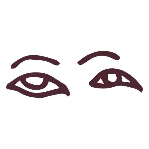 Hieroglyphen-Symbol der alten ägyptischen Augen PNG-Design