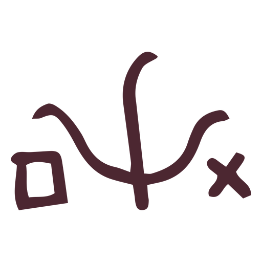 Altes ?gyptisches Hieroglyphen-Symbol Symbol PNG-Design