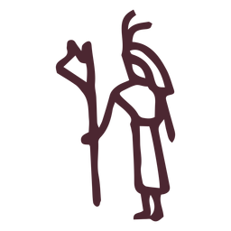 Antigo símbolo de hieróglifos do faraó egípcio Desenho PNG