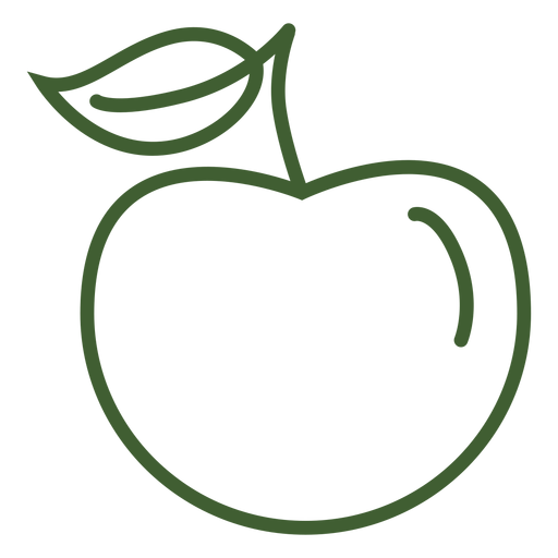 Apple fruit icon PNG Design