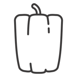 Icono de trazo de pimiento Diseño PNG