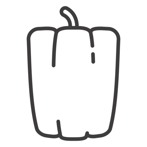 Bell pepper stroke icon