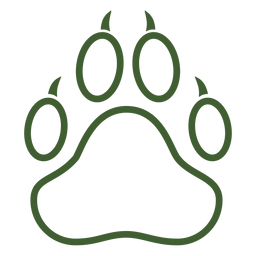 Großes Tier Pfotenabdruck Symbol Großes Tier Pfotenabdruck Symbol