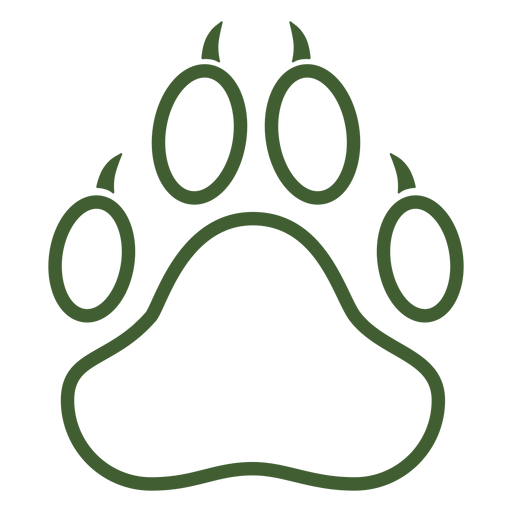 Big Animal Paw Print Symbol PNG-Design