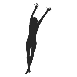 Silhueta de voleibol de bloqueio Desenho PNG
