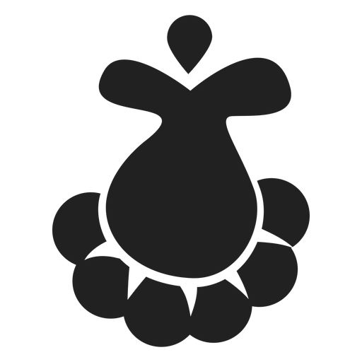 Icono de flor de capullo Diseño PNG