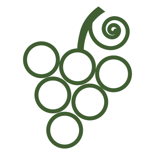 Icono de racimo de uvas Diseño PNG