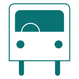 Icono de estilo de línea de autobús Diseño PNG