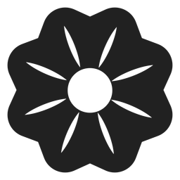 Ícone de flor do arbusto de chita