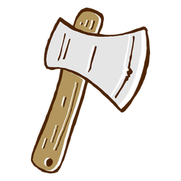 Ícone de machado de acampamento Desenho PNG