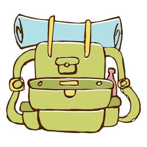 Icono de mochila de camping Diseño PNG