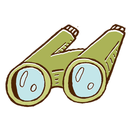 Ícone de binóculos de acampamento Desenho PNG