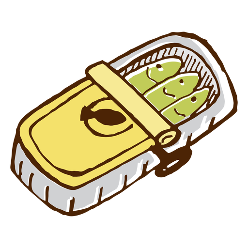 Camping canned sardines icon