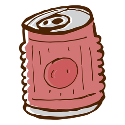 Icono de lata de bebida de camping Diseño PNG