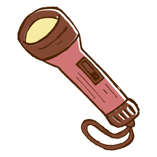 Camping flashlight icon PNG Design
