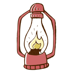 Ícone de lâmpada de acampamento Desenho PNG